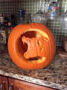 Werewolf pumpkin