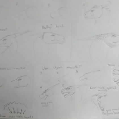 How-to:side view dragon head