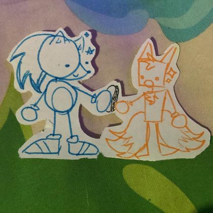 sonic giving tails a chili dog