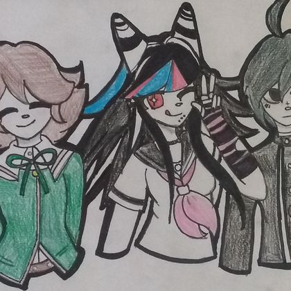 For @Ocean_Eyes (Chihiro, Ibuki, and Shuichi)