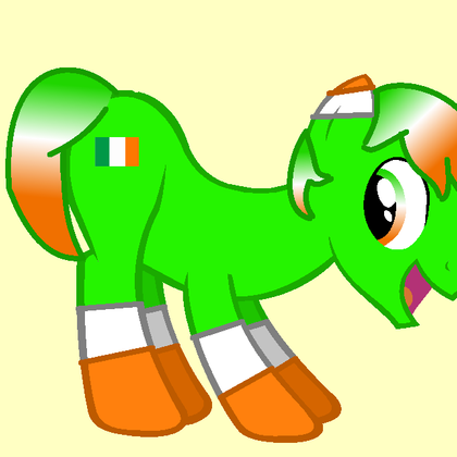 Ireland's Flag in pony form