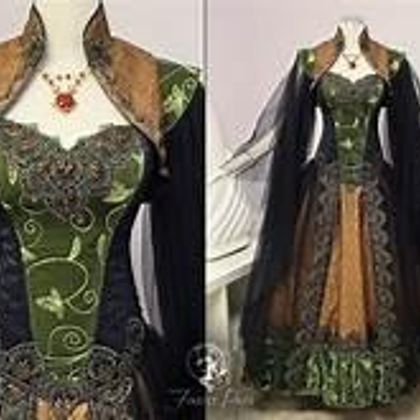 loki inspired ballgown