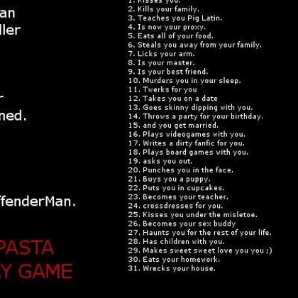 Slenderman asked me out ._.