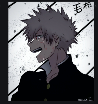 sad bakugou