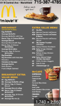 new and approved menu!