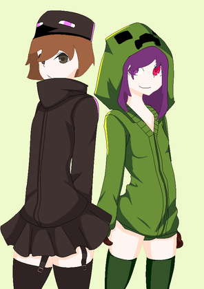 Endermen Me and Creeper Seg