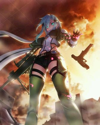 OMG BADASS SINON.