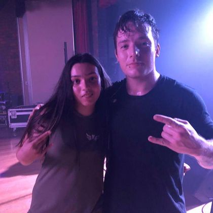 Yo I got to see Alpha Wolf live and I got a pic with their drummer