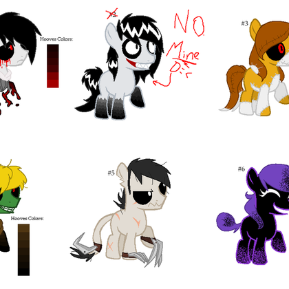 all adopted exept for the jeff pony because its mine