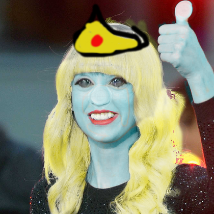 Taylor Swift (as a smurf)