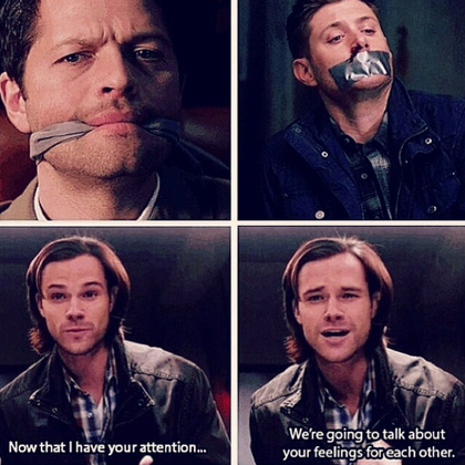 Im not a biggest Destiel shipper but i love this