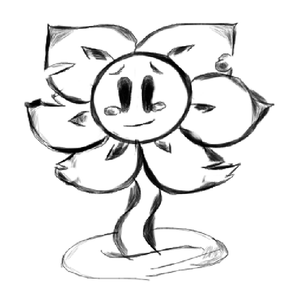 Trying to get back in the swing of things (Fell Flowey WIP)