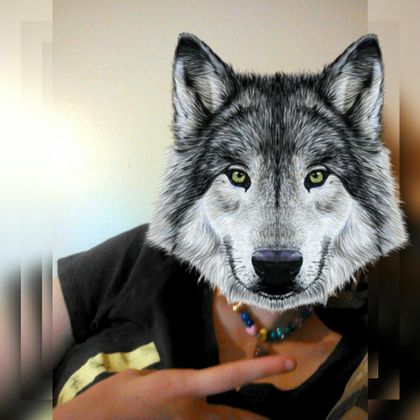 I gave myself a wolf head