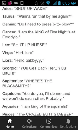 XD the Aquarius really made me laugh