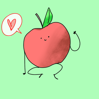 An apple for @SwiftBunnii!! ??