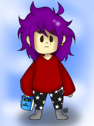 Smol Seggie but in purple