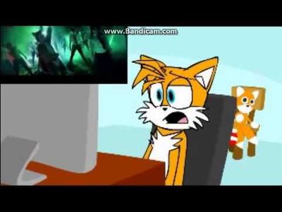 did anyone see Tails react to what does the fox say?