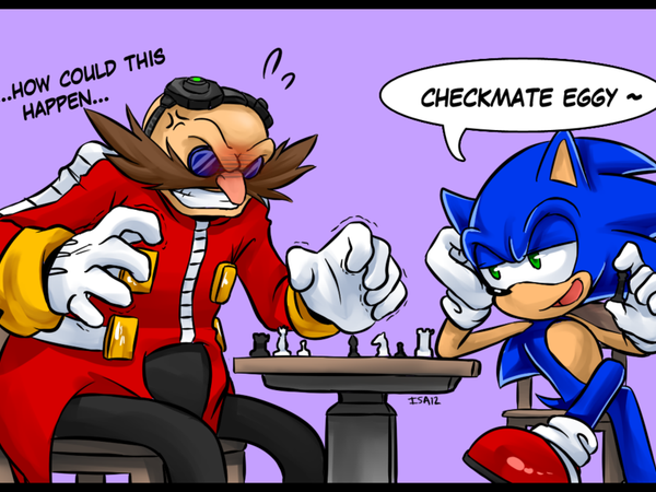 "Why is Eggman so bad that I have to... you know", you ask. " well you see, he's always making inventions to take over the world and kill us, and our friends." replies Sonic.