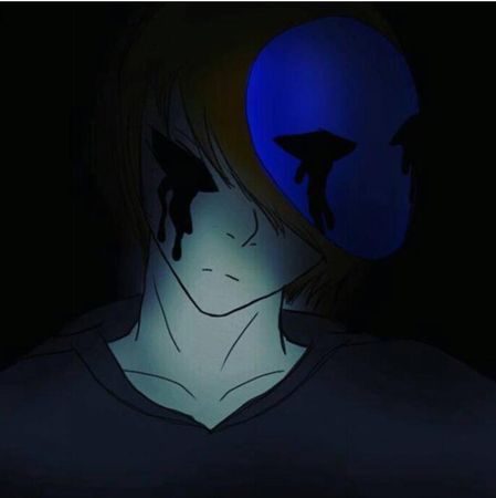 Alright it’s your turn e,j, Eyeless jack: why do you sound so unhappy.. Because I HATE YOU!! NOW JUST SAY A QUE- Eyeless jack:*puts tape over her mouth* favorite food?