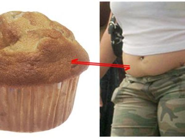 Does your mom seem to have a really big muffin top? (Muffin Top= the poufy fat layer on a woman's stomach after she gives birth.)