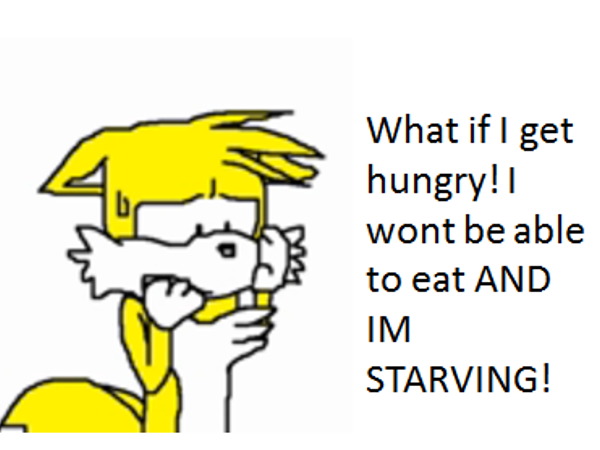 When you was about to take a bite out of you food the left wall explodes and a fat man with a giant mustache was sitting in a giant pod thing. A micophone in one hand and the other was hovering over a large red button