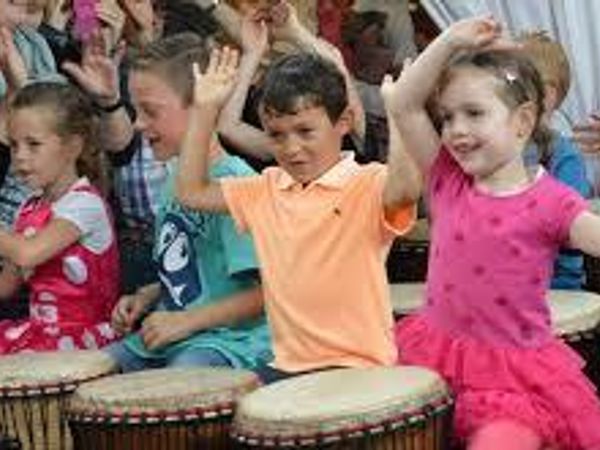 You're teaching a lesson on rhythm when a student hits their drum so hard their hand goes through it. What do you do?