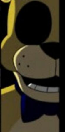 It's 3:57 AM You watch Foxy for a moment than here the eerie laughter again you jump and began freaking out. When the lights suddenly flicker and right there in front of you Golden Freddy appears.