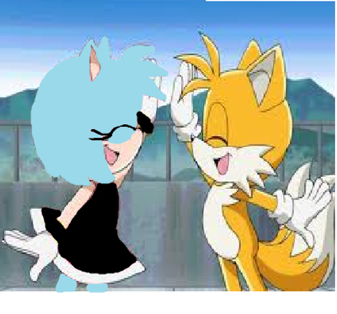 Tails: Can I ask the next question? Sapphire: sure! Tails: yes! Well, whats your favourite colour, and I know you wont hurt me because you all must be fangirls of me! :3 Sapphire: CX Smart move!