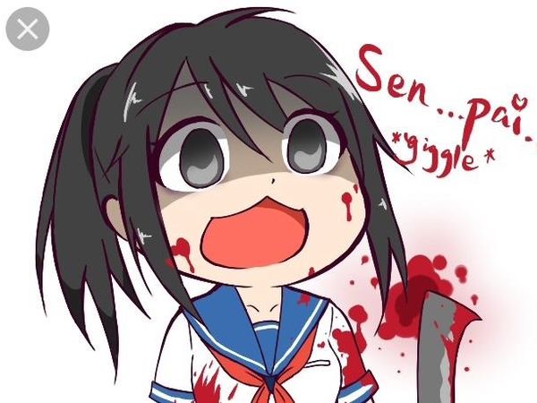 You saw Senpai. You smiled, and giggled evily. "Hehe! Nobody better steal his heart- but me!" You stopped, and grinned. "And I know how!" Would you decide to ACTUAL kill for Senpai?