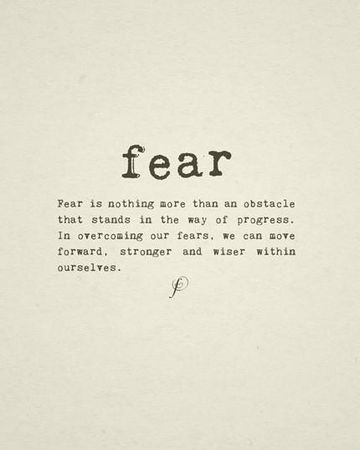 What's your fear?