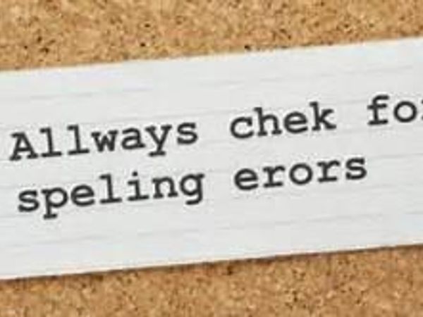 If someone made a spelling error, what would you do?