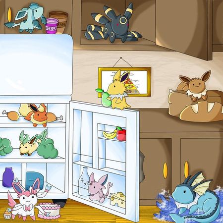 After dinner... You and Eevee washed all the dishes and since there is a lot of pokemon at the guild it took a very long while. "Whew ! We're finally done" Eevee said collapsing on the floor from exhaustion