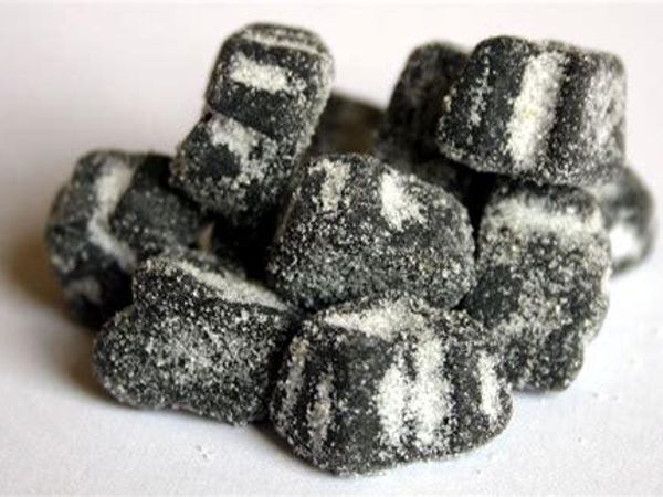 Salty liquorice.   (This is pretty self-explanatory. )