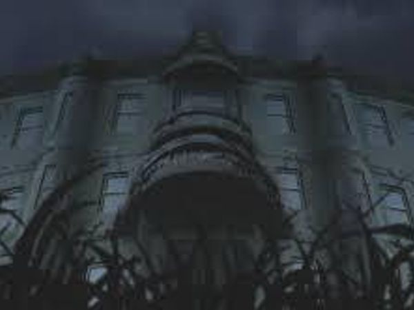 You all say the chant, but all of a sudden, you guys are teleported to a different place. You all stand up. You see a huge broken building, with corpse near it. What do you say?