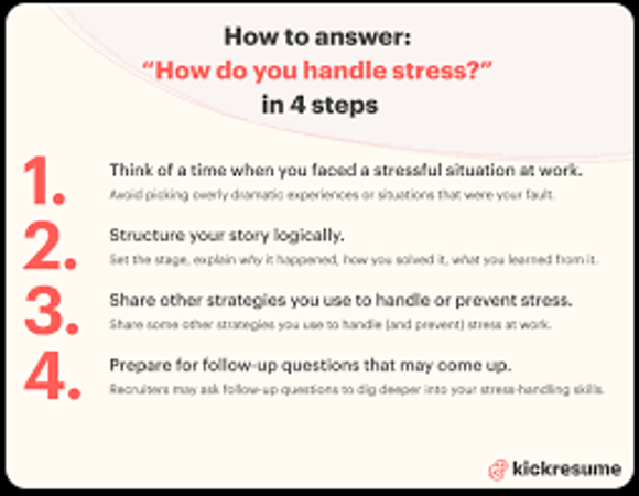 How do you handle stress?