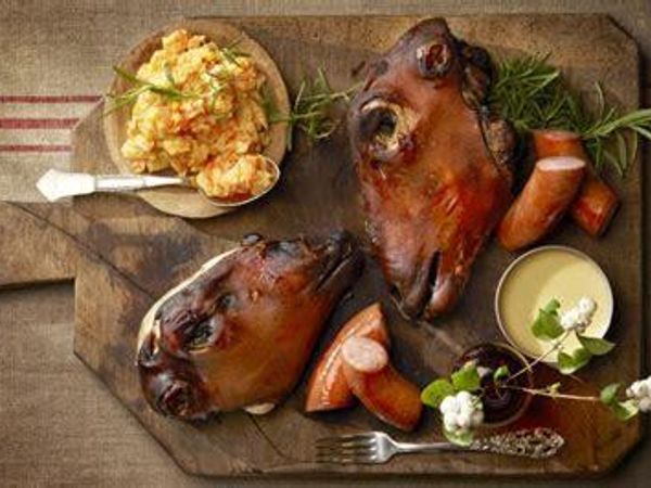 (This image may be disturbing  to some. Please skip if it bothers you.)  Would you eat Smalahove?  “Smalahove is a Western Norwegian traditional dish made from a sheep's head, originally eaten before Christmas.The skin and fleece of the head is torched, the brain removed, and the head is salted, sometimes smoked, and dried. The head is boiled or steamed for about three hours, and is served with mashed rutabaga and potatoes. It is also traditionally served with Akvavit. In some preparations, the brain is cooked inside the skull and then eaten with a spoon or fried.” Wikipedia.