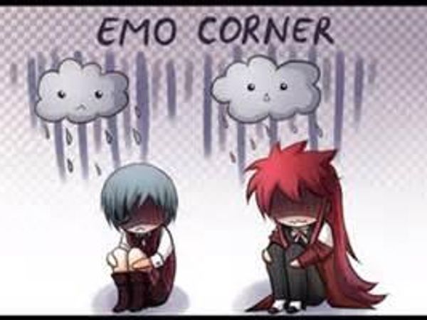 are you emo  grell: i love somewhat emo people :)