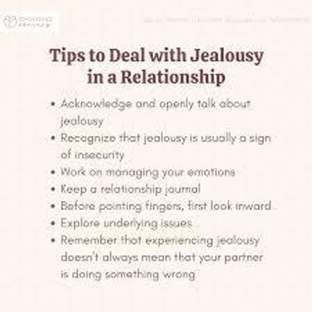 How do you handle jealousy in a relationship?