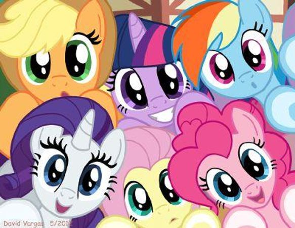 You go with Twilight to a hill next to Ponyville. There you see Twilight's friends, Fluttershy, Rarity, Pinkie Pie, Rainbow Dash, and Applejack. Rainbow Dash suddenly flies over to you. Rainbow Dash: Whoa! What in the world are you?! You look so AWESOME!! You: Really? I do? Rarity: Why of course, darling. I've never seen a person with a clothing style such as yours. You: My clothing style... Rarity: Yes. I'm very interested in how I could make you a glamorous outfit. Twilight: (Y/N), these are my friends.