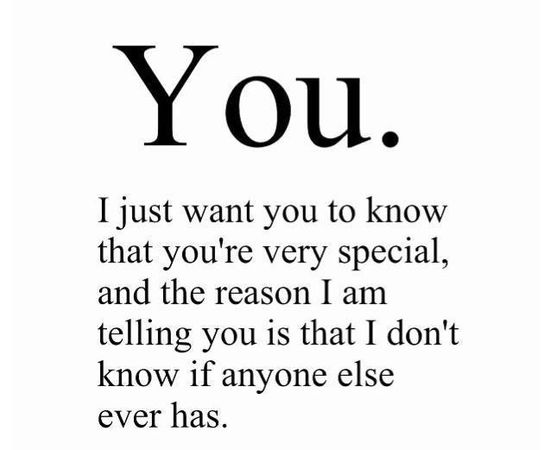 OK, so let's start, I guess. What is something special about YOU?