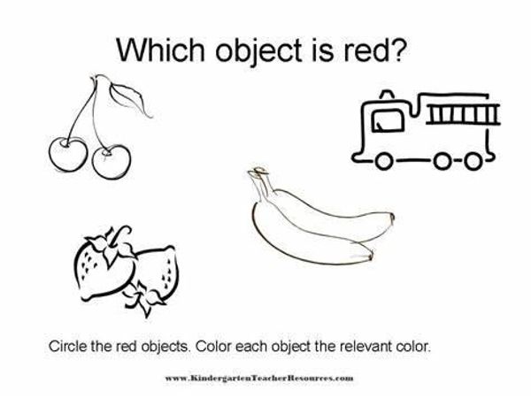 Choose a red object: