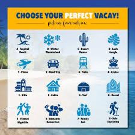 7. Choose your perfect vacation spot: