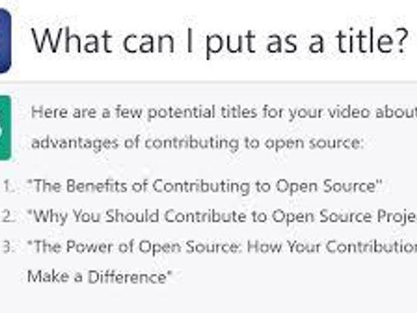 What’s your take on open-source contributions?