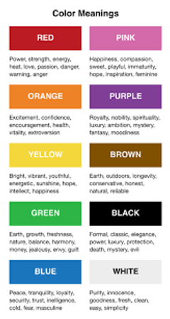 Choose a symbolic color.