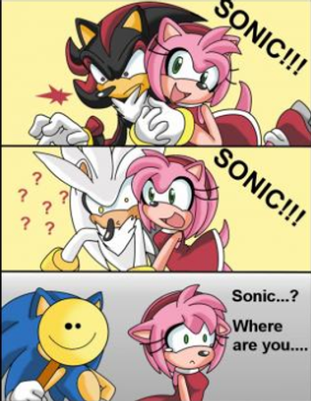 Sonic: Can't you do a question? Me: Next question I might! Sonic: Fine! If I kissed you what would u do!