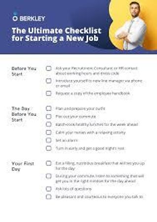 How do you prepare for a new role?