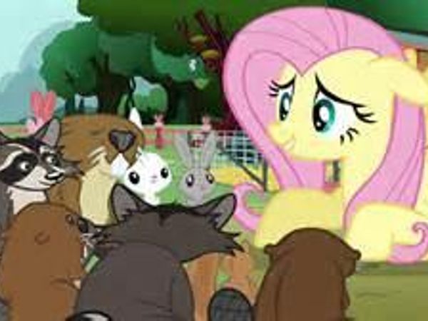 Fluttershy : So, meet my Animal Friends! *a thousands of animals rush in* Would you help me take care of them?