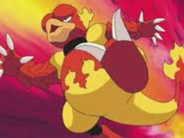 The magmar uses flamethrower