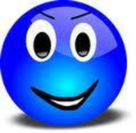 he he a blue smiley