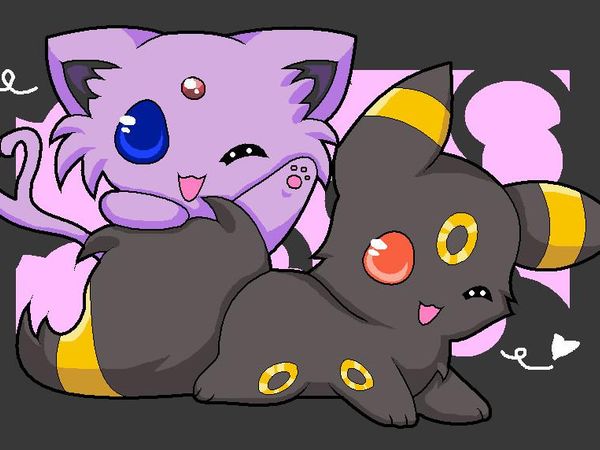 Me: Do you believe in true love? Umbreon: Quit picking on me with the pictures will you! Espeon: We never said you could use that one! *blushes* Me: LOL :3